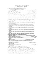 BỘ ĐỀ ÔN THI TN – ĐH – CĐ NĂM 2011 MÔN ANH VĂN – TEST 36 pptx