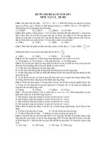 ĐỀ ÔN THI ĐH & CĐ NĂM 2011 MÔN: VẬT LÍ _ ĐỀ 002 pptx