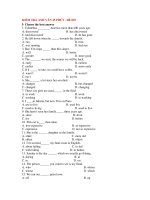 KIỂM TRA ANH VĂN 45 PHÚT - ĐỀ 029 potx