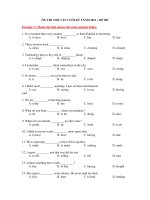 ÔN THI ANH VĂN CUỐI KỲ I NĂM 2011 – ĐỀ 007 pptx