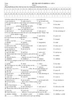 Name ĐỀ THI ANH VĂN KHỐI 12 - LẦN 1 ppsx