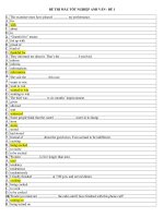 ĐỀ THI MẨU TỐT NGHIỆP ANH VĂN - ĐỀ 1 pot