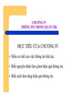 Chương 4: Thông tin trong quản trị pps