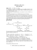 KIỂM TRA 1 TIẾT LẦN 8 MÔN: HÓA HỌC pdf