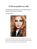 15 kiểu trang điẻm sexy nhất pot