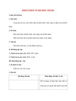 Giáo án Tin Học lớp 10: KHÁI NIỆM VỀ HỆ ĐIỀU HÀNH potx