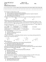 Kiểm tra 1 tiết Môn Vật Lí – Nâng cao ppt