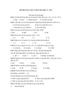 ĐỀ KIỂM TRA CHẤT LƯỢNG HÓA HỌC 12 – ĐỀ 3 ppsx