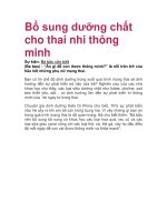 Bổ sung dưỡng chất cho thai nhi thông minh doc