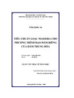 Tiêu chuẩn loại massera cho phương trình đạo hàm riêng cho hàm trung hòa