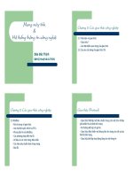 MẠNG MÁY TÍNH VÀ HỆ THỐNG THÔNG TIN CÔNG NGHỆ - CHƯƠNG 2 ppsx