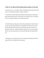 Chăm sóc tóc hiệu quả bằng những phương pháp cực đơn giảnCái răng, cái tóc docx