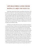 LIÊN HOAN PHIM CANNES THÁNH ĐƯỜNG CỦA ĐIỆN ẢNH TOÀN CẦU doc