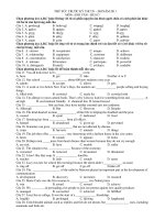 THỬ SỨC TRƯỚC KỲ THI TN – ĐH NĂM 2011 MÔN: ANH VĂN - ĐỀ 017 pdf