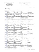 KỲ THI THỬ TN-THPT NĂM 2011 Môn thi: HOÁ HỌC - Mã đề thi 293 pptx