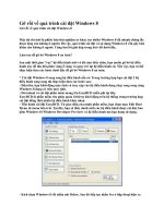 Gỡ rối về quá trình cài đặt Windows 8 pot