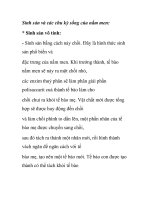 Sinh sản và các chu kỳ sống của nấm men docx