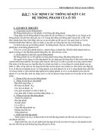 THÍ NGHIỆM KỸ THUẬT GIAO THÔNG - BÀI 7 pps