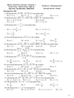 TỰ ÔN LUYỆN TOÁN PHẦN BẤT PHƯƠNG TRÌNH - 3 (NGHỆ AN) doc