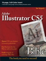 Adobe Illustrator CS5 bible PHẦN 1 pptx
