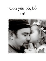 Con yêu bố, bố ơi! ppt
