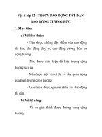 Vật lí lớp 12 - Tiết 07: DAO ĐỘNG TẮT DẦN. DAO ĐỘNG CƯỠNG BỨC doc