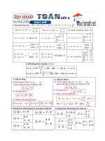 Hệ thống công thức toán học trung học phổ thông docx