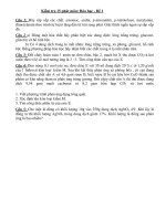 Kiểm tra 15 phút môn: Hóa học - Đề 1 pdf