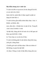 Đặc điểm chung của vi sinh vậ doc