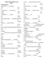 Đề kiểm tra chất lượng HKI Môn: Anh Văn Test 30 ppsx