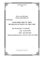 GIẢM NHIỄU ĐIỆN TỪ TRÊN BO MẠCH IN SỬ DỤNG CẤU TRÚC EBG