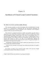 Analysis and Control of Linear Systems - Chapter 10 doc