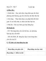 Đại số 9 - Tiết 7 Luyện tập ppt