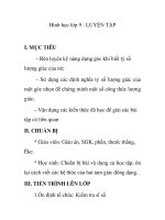 Hình học lớp 9 - LUYỆN TẬP I ppt