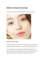 Kiểm tra loại da của bạn pdf