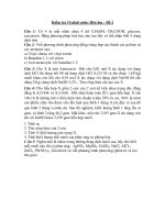 Kiểm tra 15 phút môn: Hóa học - Đề 2 potx