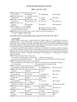 ĐỀ THI DỰ KIẾN ĐẠI HỌC NĂM 2011 MÔN: ANH VĂN - ĐỀ 3 potx