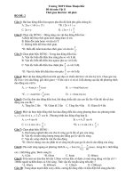 Đề thi môn Vật lí - BỘ ĐỀ 2 ppsx