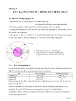 Chương 2: CẤU TẠO NGUYÊN TỬ - ĐỊNH LUẬT TUẦN HOÀN doc