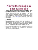 Những thèm muốn kỳ quái của bà bầu pps