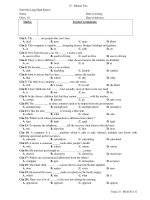 15 - Minute Test Nam Hai Lang High School Name: Class: 10 ppsx
