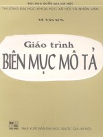 Giáo trinh biên mục mô tả part 1 pdf