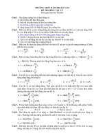 ĐỀ THI MÔN: VẬT LÝ - TRƯỜNG THPT HÀM THUẬN NAM pot