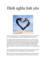 Định nghĩa tình yêu doc