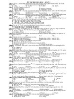 ÔN TẬP HKI HÓA HỌC – ĐỀ SỐ 2 doc