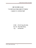 VẤN ĐỀ GIAO THOA ĐIỆN TỪ TRONG CABLES VÀ CONNECTOR