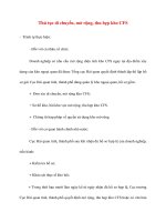 Thủ tục di chuyển, mở rộng, thu hẹp kho CFS ppt