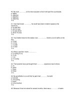 Kĩ năng trắc nghiệm trong các kì thi tiếng anh 10 docx