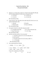 Chuyên đề ôn thi Đại Học – Đề 6 pptx