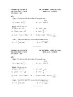 Đề kiểm tra đại số lớp 11 - 1 ppt
